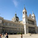 EU ESP MAD Madrid 2017JUL30 PalacioRealDeMadrid 007  Consisting of around 135,000 m2 (1,450,000 sq ft) or 33 acres of floor space and 3,418 rooms in total, it is the largest royal palace in Europe by floor area. Construction of the palace began in 1738, was completed in 1755 and first occupied in 1764. : 2017, 2017 - EurAisa, Community of Madrid, DAY, Europe, July, Madrid, Palacio Real de Madrid, Southern Europe, Spain, Sunday